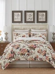 New Southern Living Lancaster Floral Cotton & Linen King Comforter Set 3PC. Fixed Price $159.79.