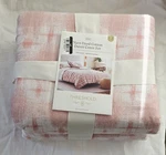 Threshold King Size 3 Pcs Yarn Dyed Duvet Cover Set Pink 100% Cotton. Fixed Price $35.19.