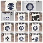 3D Tattoo Space Lion Hand Compass Whale Quilt Cover Duvet Comforter Set. Fixed Price $144.99.