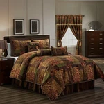 Amelia 9-PIECE Rustic Jacquard Woven Floral Patchwork Comforter Bedding Set. Fixed Price $109.99.