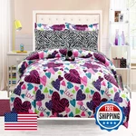 Grand Linen 7-PIECE Girls Queen Size Kids Bedding-misty Zebra Tween Teen Dream. Fixed Price $58.43.