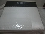 New Boss Hugo Luxury Collection Queen Coverlet 90"X96" Ovals Pearl White. Fixed Price $139.00.