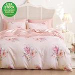 Floral Comforter Set Queen 3 Pieces Soft Lightweight Bedding Pink Spring. Fixed Price $57.99.