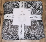 4-PC Rose Tree Cecelia Queen Comforter Jacquard White Floral Chocolate Brown. Fixed Price $259.95.