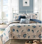 Madison Park Bayside King 7 Piece Comforter Set Blue MP10-505. Fixed Price $150.00.
