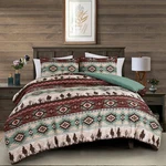 Chezmoi Collection Audun 3-PIECE Southwestern Cowboys Aztec Comforter Set. Fixed Price $96.34.