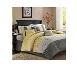 Madison Park Belle 7-PIECE Yellow Polyester Queen Comforter Set New. Fixed Price $79.00.