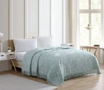Beatrice Home Fashions Medallion Chenille Bedspread, King, Blue. Fixed Price $104.36.