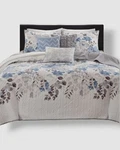 Madison Park Blue Luna 6-PC. Floral Reversible Quilt Coverlet Set King/cal. Fixed Price $89.10.