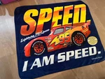 Disney Pixar Cars Lightning Mcqueen Am Speed Throw Blanket 58X48 Northwest Co. Fixed Price $30.39.