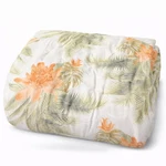 Tommy Bahama Tropical Orchid King Comforter Reversible 92X98 100% Cotton Mint. Fixed Price $100.00.