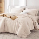 7 Pieces Queen Comforter Set Seersucker Bed In Bag Size All Season Lux. Fixed Price $49.01.