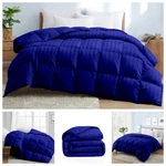 Hotel Quality Comforter Down Alternative Egyptian Cotton Royal Blue Stripe. Fixed Price $276.44.