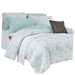 Reversible 10-PIECE Comforter Set, Tie-dye Print, California King Aqua Mint. Fixed Price $99.50.
