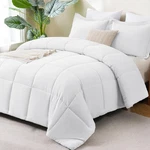 Cozylux King Comforter Set - White Size, 3 Pieces Box Stitch. Fixed Price $73.19.