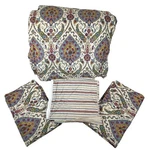 Lauren Ralph Medallion Paisley King Comforter Set Reversible W/ Bedskirt. Fixed Price $231.97.