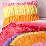 5 Piece- Circo Ruched Reversible Comforter + Sham Sheet Set Multi Color Twin. Fixed Price $89.95.