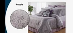 Concierge Collection Zanzibar 16PIECE Jacquard Comforter Set Purple, King. Fixed Price $149.99.