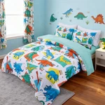 Nice Night Kids Boys Dinosaurs Bedding Set Geometric Cube Design 5PCS. Fixed Price $62.05.
