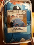 Disney Lilo & Stitch Microfiber Twin Bed Comforter Blanket Blue 64 X 86. Fixed Price $52.31.
