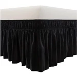 Easy Install Bed Skirt - Fade Resistant, Black. Fixed Price $54.99.