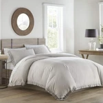 Stone Cottage King Duvet Bedding Set Solid Gray Cotton Cover & 2 Shams Bedroom. Fixed Price $65.43.