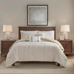 Harbor House Anslee Comforter Set, FULL/QUEEN(92"X96"), Pom Taupe. Fixed Price $264.00.