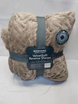Berkshire Velvetsoft Reverse Sherpa 3 - Piece Twin Comforter Set Cocoa. Fixed Price $69.99.