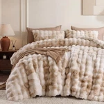 Sink Into Luxury - Smoofy Faux Rabbit Fur King Comforter Set 3PC. Fixed Price $179.99.