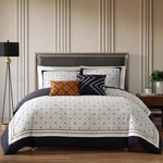 Bebejan Geometric Black & White 100% Cotton 5 Piece King Comforter Set. Fixed Price $130.49.