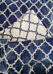 True North Comforter Set Full/queen Blue White Plush Velour Soft BAS110-0349. Fixed Price $100.00.