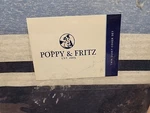 Poppy And Fritz Stripe Blue Twin Duvet Cover Set. Fixed Price $22.50.