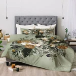 King Iveta Abolina Paloma Midday Comforter Set Green - Deny Designs: Reversible. Fixed Price $62.04.