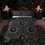 Feelyou Adults Gothic Comforter Set Queen Size Dark Olive Green Damask Bedding. Fixed Price $34.35.