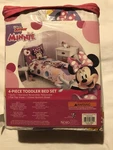Disney Junior Minnie Mouse 3 Piece Toddler Bed Set. Fixed Price $36.99.