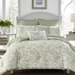 Laura Ashley - Twin Comforter Set, Soft & Reversible Cotton Bedding, Medium W.... Fixed Price $72.19.