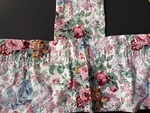 2 Ralph Lauren Allison Flower Curtain Rod Pocket Valances Floral 80 X 17. Fixed Price $99.95.