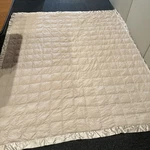 Beautyrest Down King Comforter*beige/beige Satin Bound Edges Good Condition. Fixed Price $127.50.