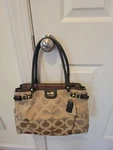 Euc Coach Purse K1220-22344 12" X 9" Tan/ Light Brown. Fixed Price $34.99.