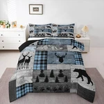 Erosebridal Deer Bear Bedding Set, Woodland Animal Comforter Full, Rustic.... Fixed Price $53.26.