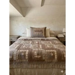Woolrich Home Log Cabin Patchwork Quilt Brown Plaid Rustic Throw Sham Set. Fixed Price $116.25.