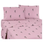 Browning Buckmark Pink Sheets, Bedding Set Twin Full Queen. Fixed Price $59.95.