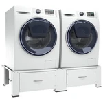 Washing Machine Pedestal Washer Dryer Stand Laundry Riser White Vidaxl. Fixed Price $270.99.
