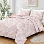 Botanical Reversible Bedspread Set Lightweight Microfiber Coverlet All Season. Fixed Price $48.19.