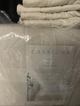 King Heavyweight Linen Blend Quilt Natural Color CASALUNA+2 Shams. Fixed Price $150.00.