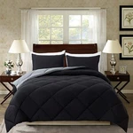 Elnido 3 Pieces Comforter Set (queen, Black & Grey) - 1 Reversible Down Al. Fixed Price $20.00.