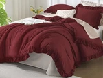 Andency King Size Ruffle Comforter 104X90IN Pillowcases 20X36IN Set. Fixed Price $75.19.