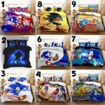 Sonic The Hedgehog Bedding Set Single, Double, Queen, King For Fan. Fixed Price $63.99.