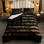 American Flag Camo Comforter Set Queen,military Hunting Bedding Rustic Tr.... Fixed Price $72.27.