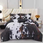 Perfemet Black Size Comforter Set 3 Pieces Cow King, And Brown. Fixed Price $65.81.
